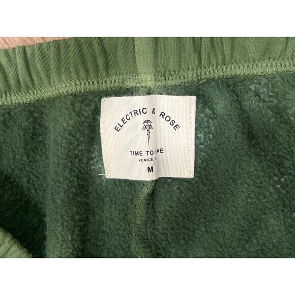 Electric & Rose Siesta Tie-Dye Sweatpants Fade Olive/Chartreuse M 70% Cotton/25% - Picture 4 of 8